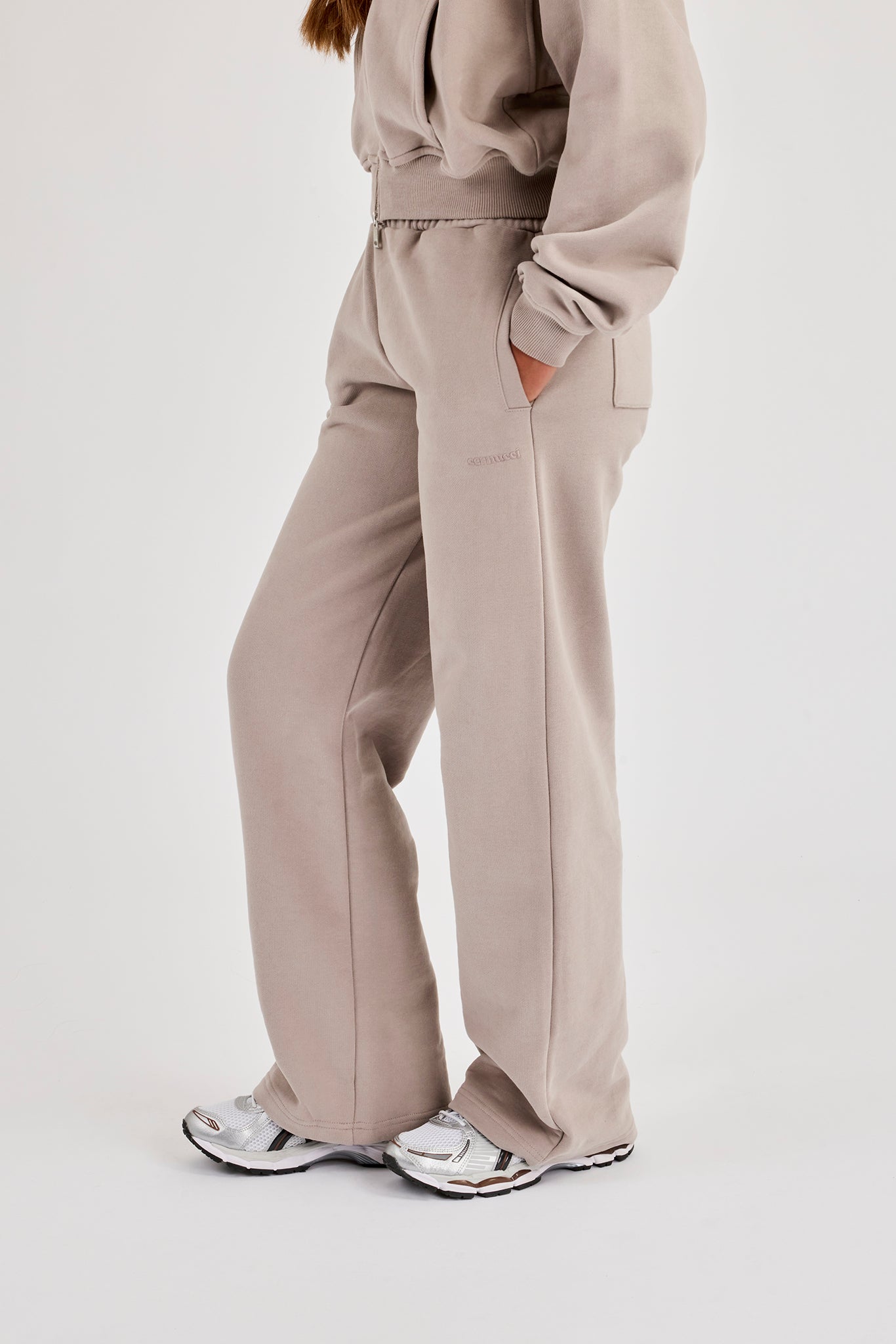 Weite Jogginghose - Stone